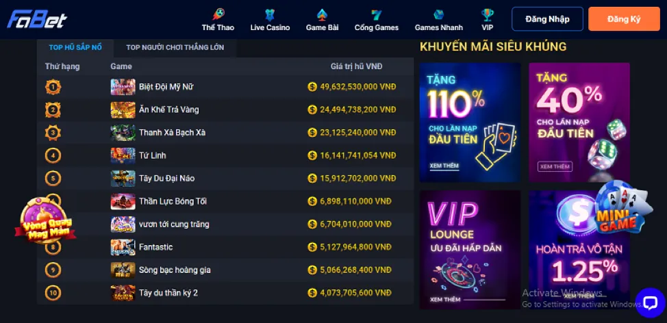 Vòng quay miễn phí hàng ngày cho thành viên VN588